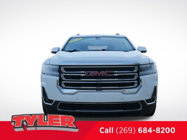 Used 2021 GMC Acadia SLT with VIN 1GKKNMLS8MZ234228 for sale in Niles, MI