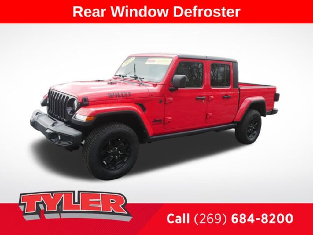 Certified 2022 Jeep Gladiator Willys Truck Crew Cab