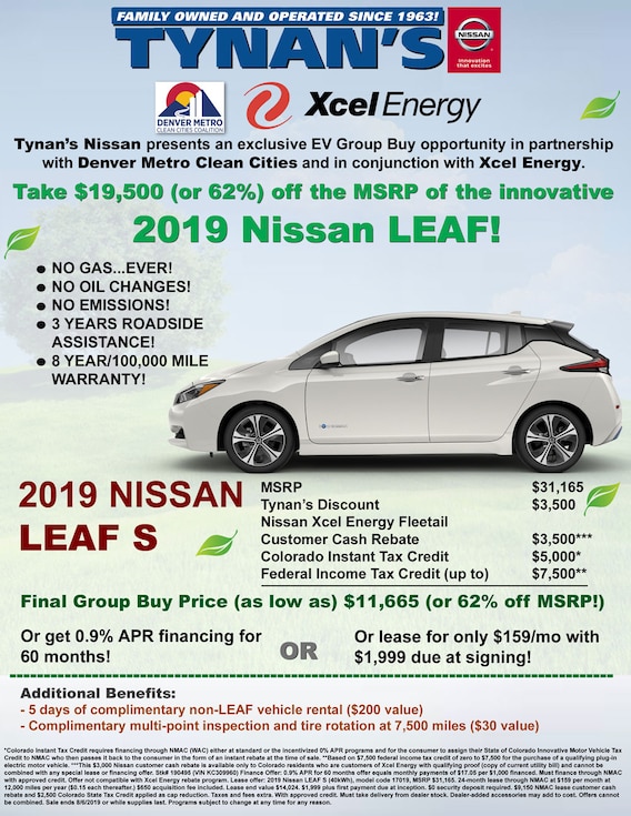 New Nissan Leaf For Salelease Tynans Nissan Aurora