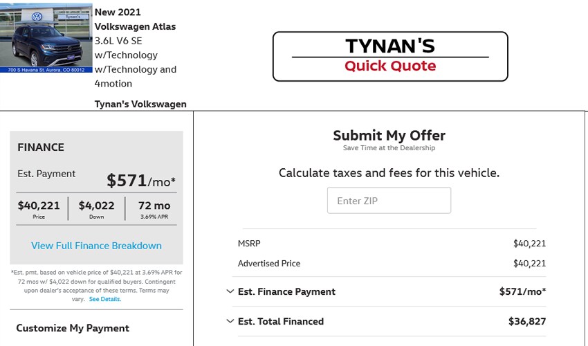 Personalize Payments