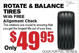 Toyota Rotate & Balance Tires Dallas Texas