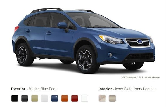 13 Subaru Xv Crosstrek Exterior Colors And Interior Options