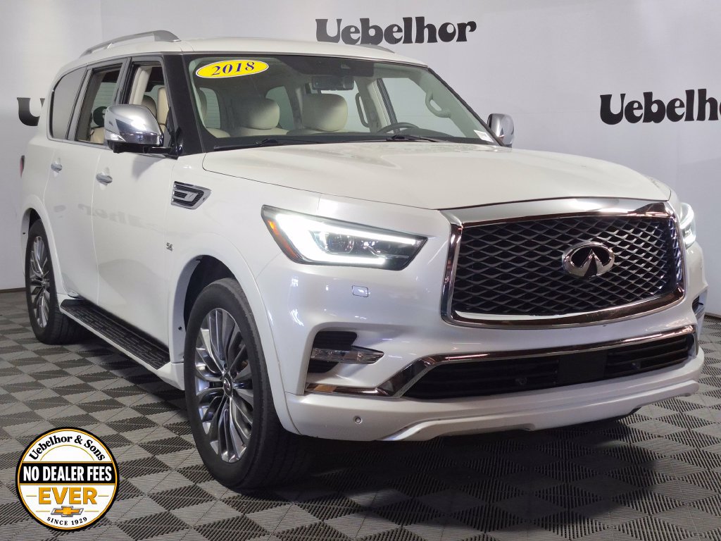 Used 2018 INFINITI QX80 Base with VIN JN8AZ2NEXJ9191812 for sale in Jasper, IN