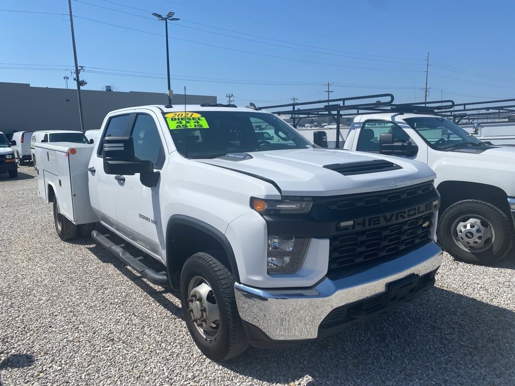 Used 2021 Chevrolet Silverado 3500 HD Chassis Cab Work Truck Truck Crew Cab