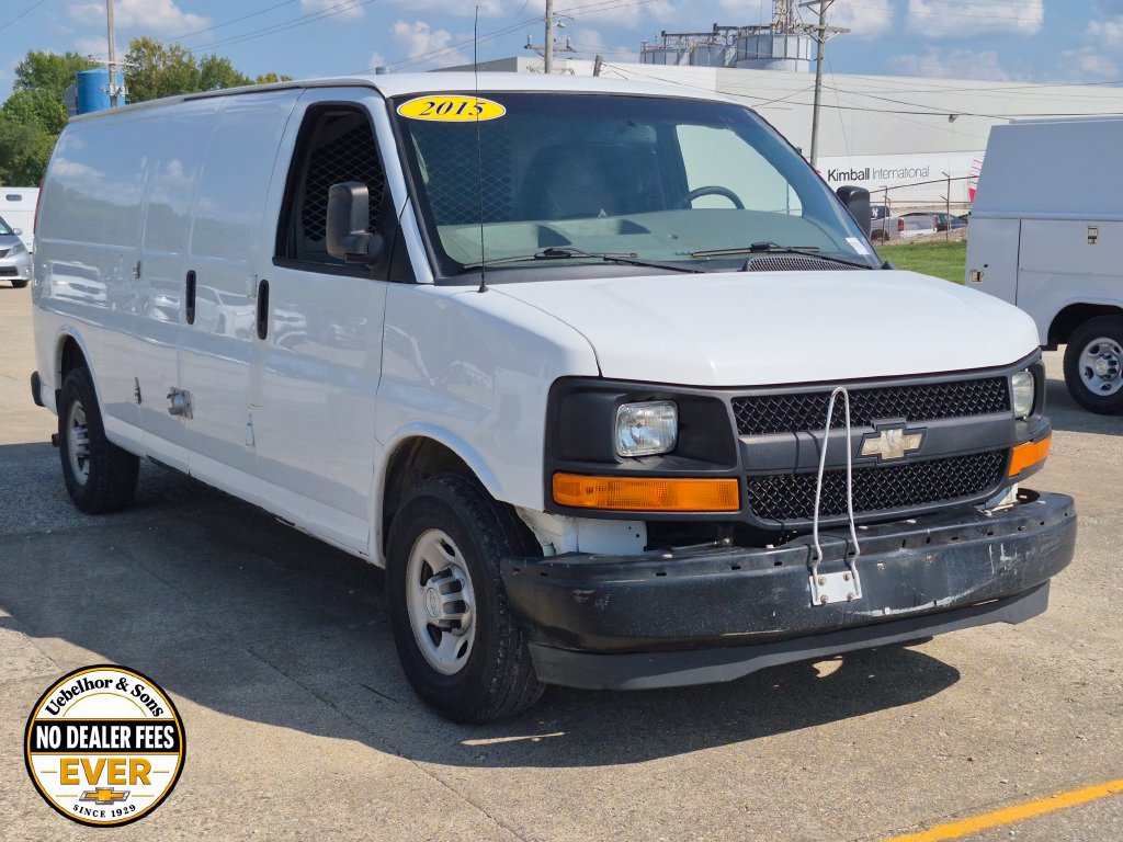Used 2015 Chevrolet Express Cargo Work Van with VIN 1GCZGUBG9F1276393 for sale in Jasper, IN