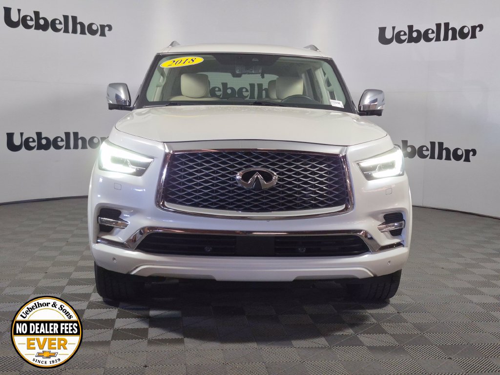 Used 2018 INFINITI QX80 Base with VIN JN8AZ2NEXJ9191812 for sale in Jasper, IN