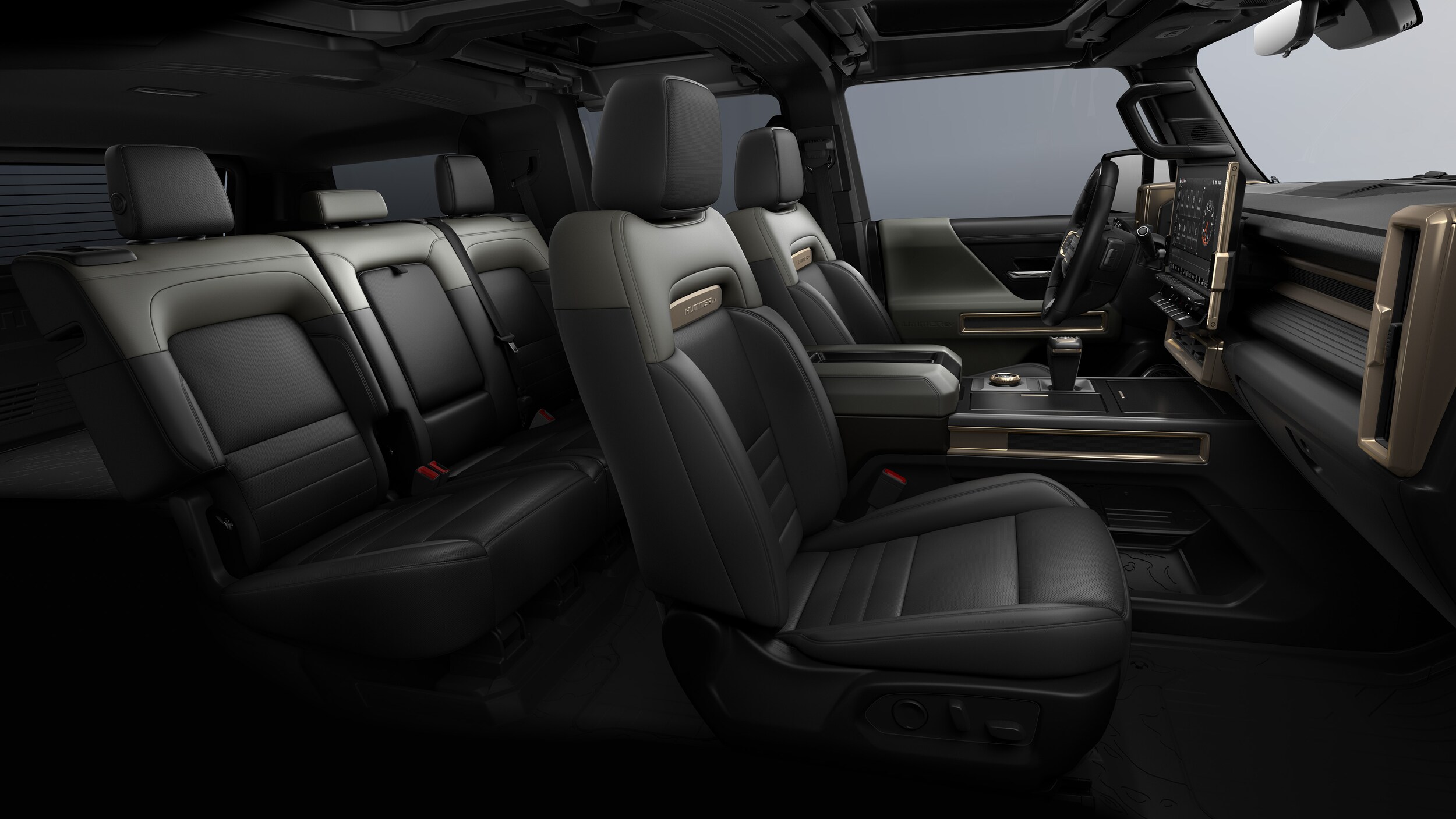 Hummer EV SUV interior