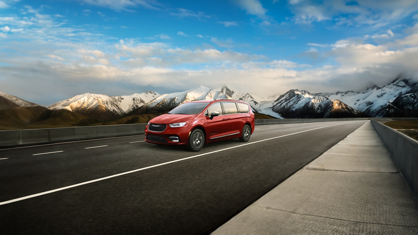  Chrysler Pacifica driving on back roads
