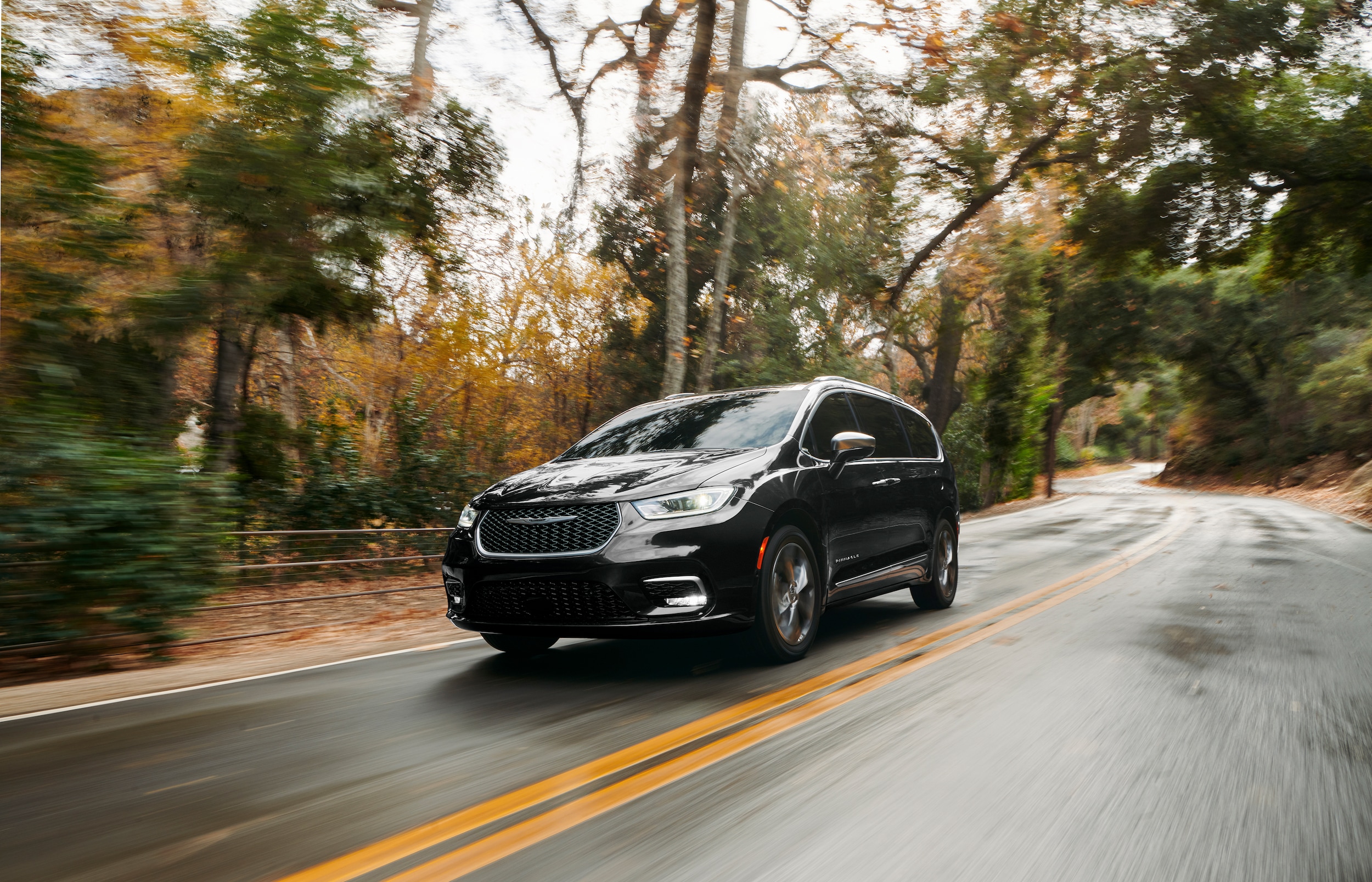  Chrysler Pacifica driving on back roads