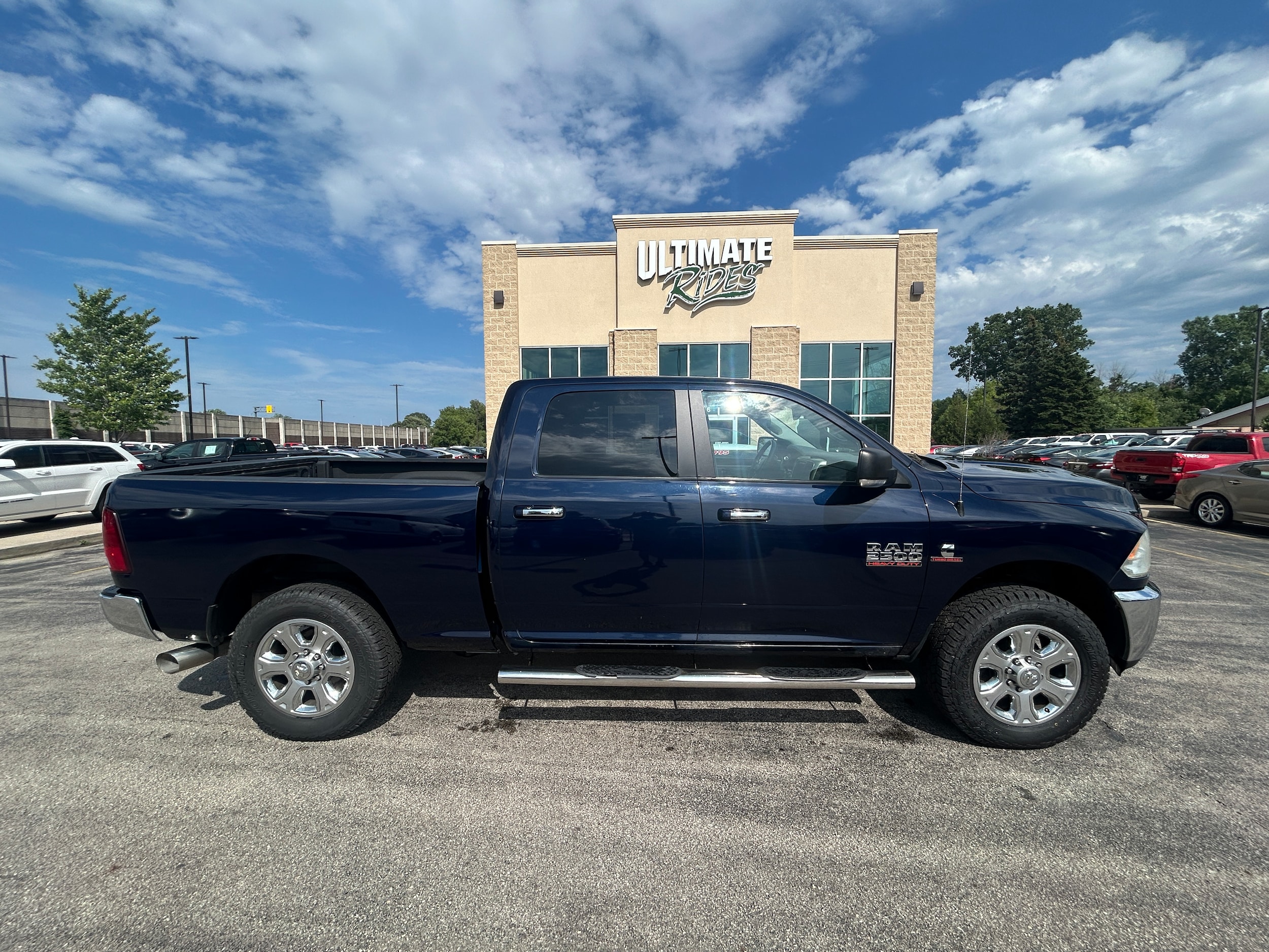 Blue 2014 RAM 2500 Pickup Truck Four-Wheel Drive 6-Speed Automatic