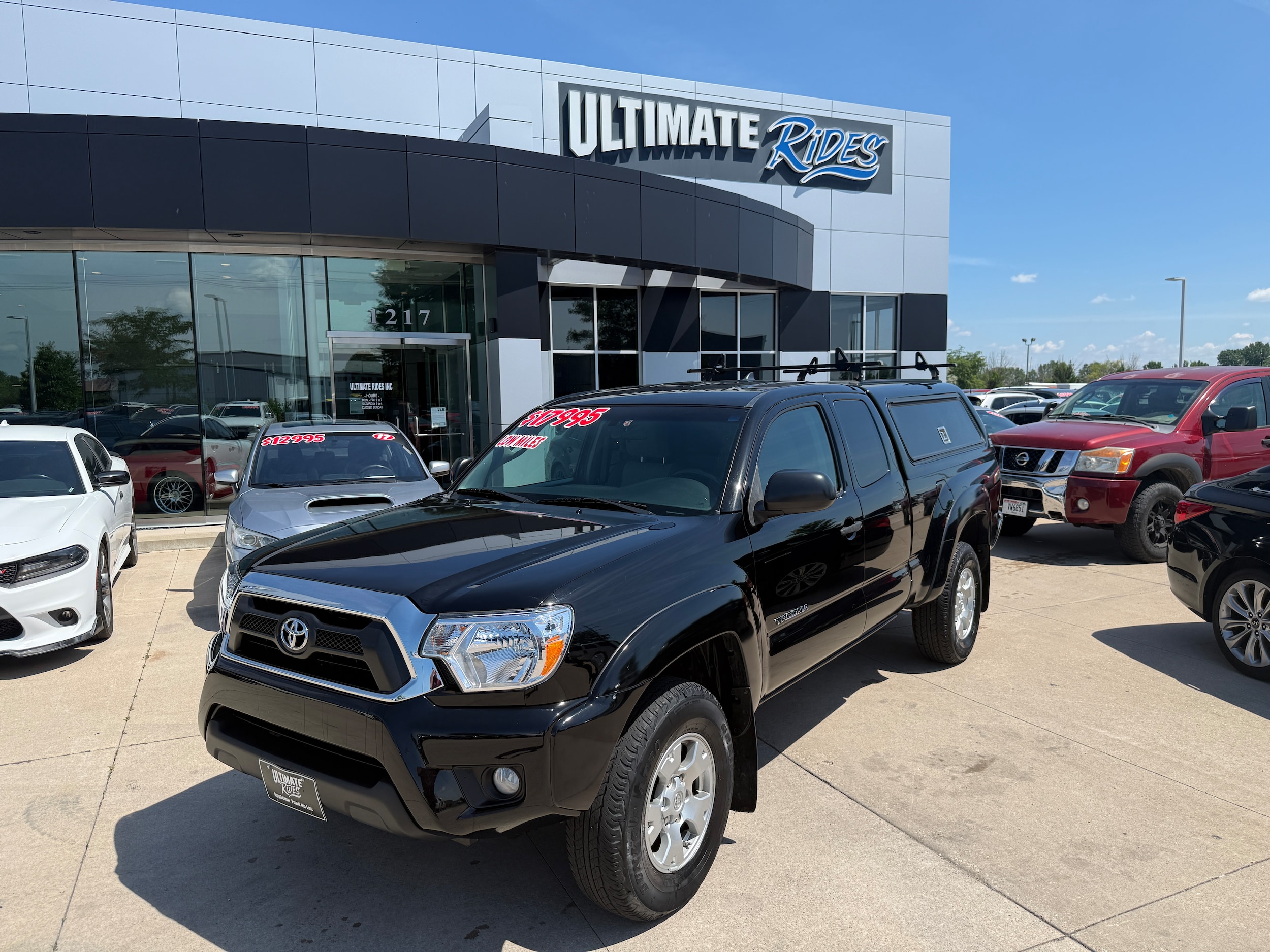 Black 2015 Toyota Tacoma Pickup Truck Four-Wheel Drive 4-Speed Automatic