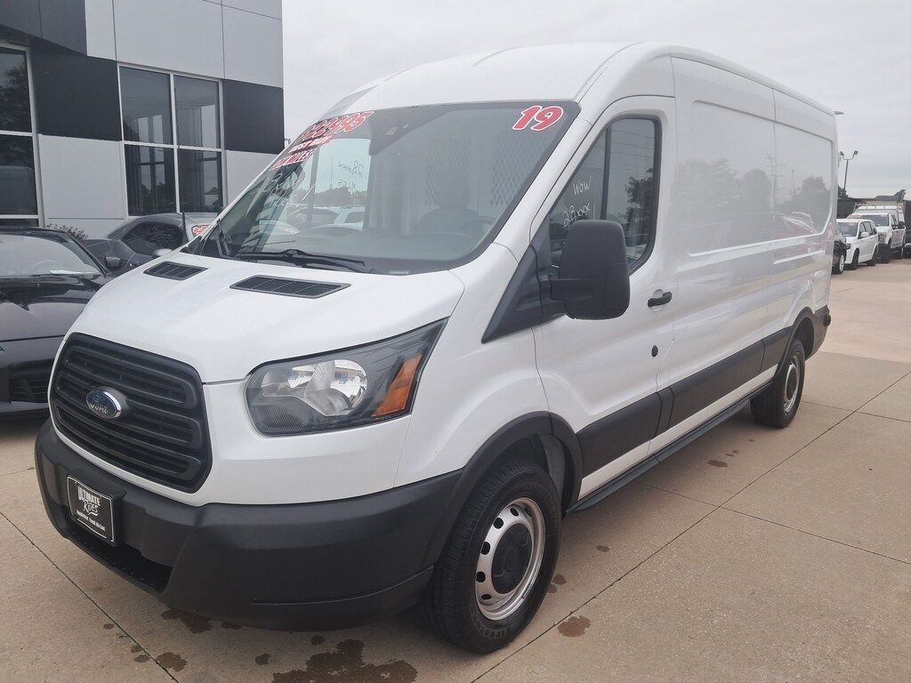 Used 2019 Ford Transit-350 Base w/Sliding Pass-Side Cargo Door Van Medium Roof Cargo Van