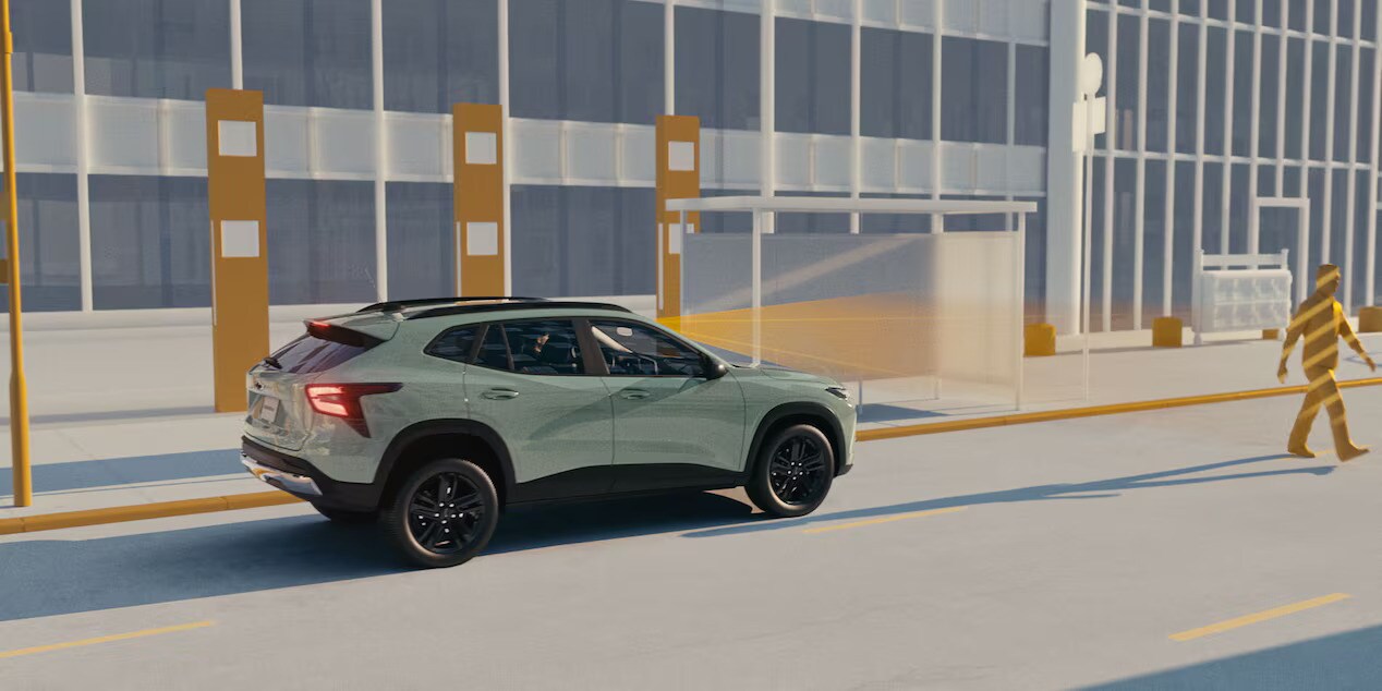 a safety feature being depicted on the chevy trax