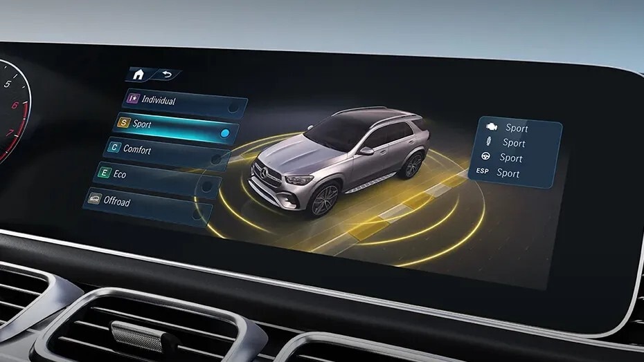 Mercedes-Benz vehicle equipped with 4MATIC all-wheel drive