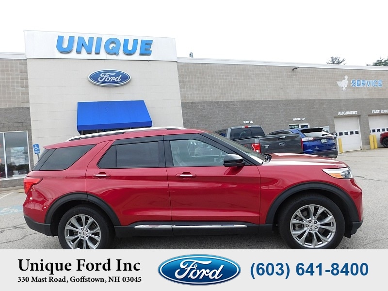 Used 2021 Ford Explorer Limited with VIN 1FMSK8FH3MGB91775 for sale in Goffstown, NH