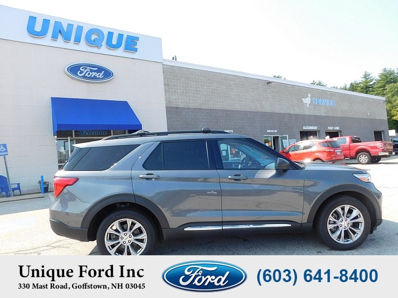 Used 2022 Ford Explorer XLT with VIN 1FMSK8DH5NGC44061 for sale in Goffstown, NH