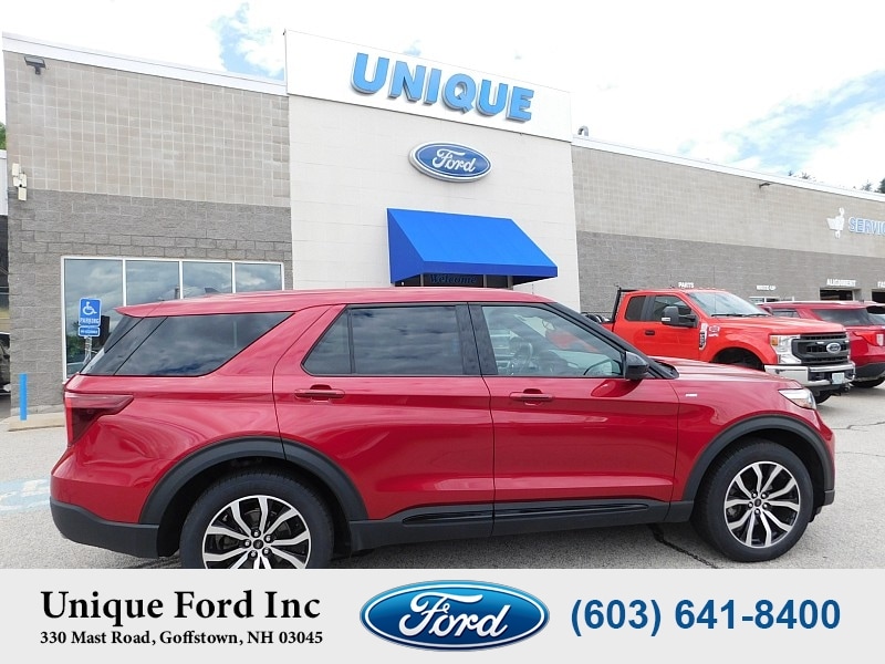 Used 2022 Ford Explorer ST-LINE with VIN 1FMSK8KH4NGA28057 for sale in Goffstown, NH