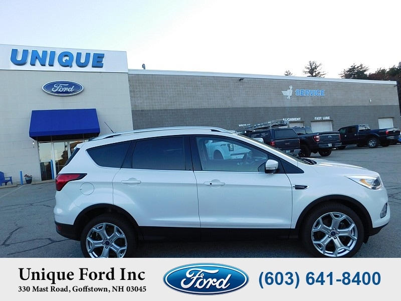 Used 2019 Ford Escape Titanium with VIN 1FMCU9J91KUA08702 for sale in Goffstown, NH