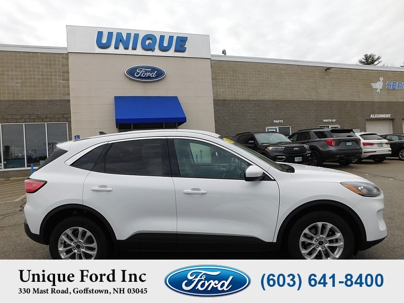 Used 2021 Ford Escape SE with VIN 1FMCU9G61MUB34431 for sale in Goffstown, NH