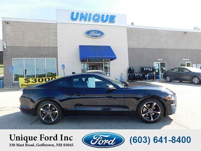 Used 2021 Ford Mustang EcoBoost with VIN 1FA6P8TH0M5118554 for sale in Goffstown, NH