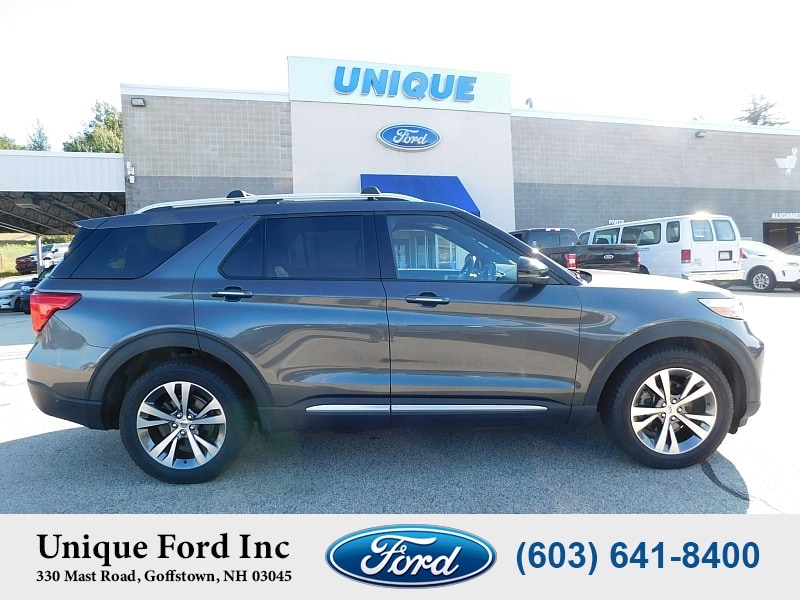 Used 2020 Ford Explorer Platinum with VIN 1FM5K8HC0LGA21404 for sale in Goffstown, NH