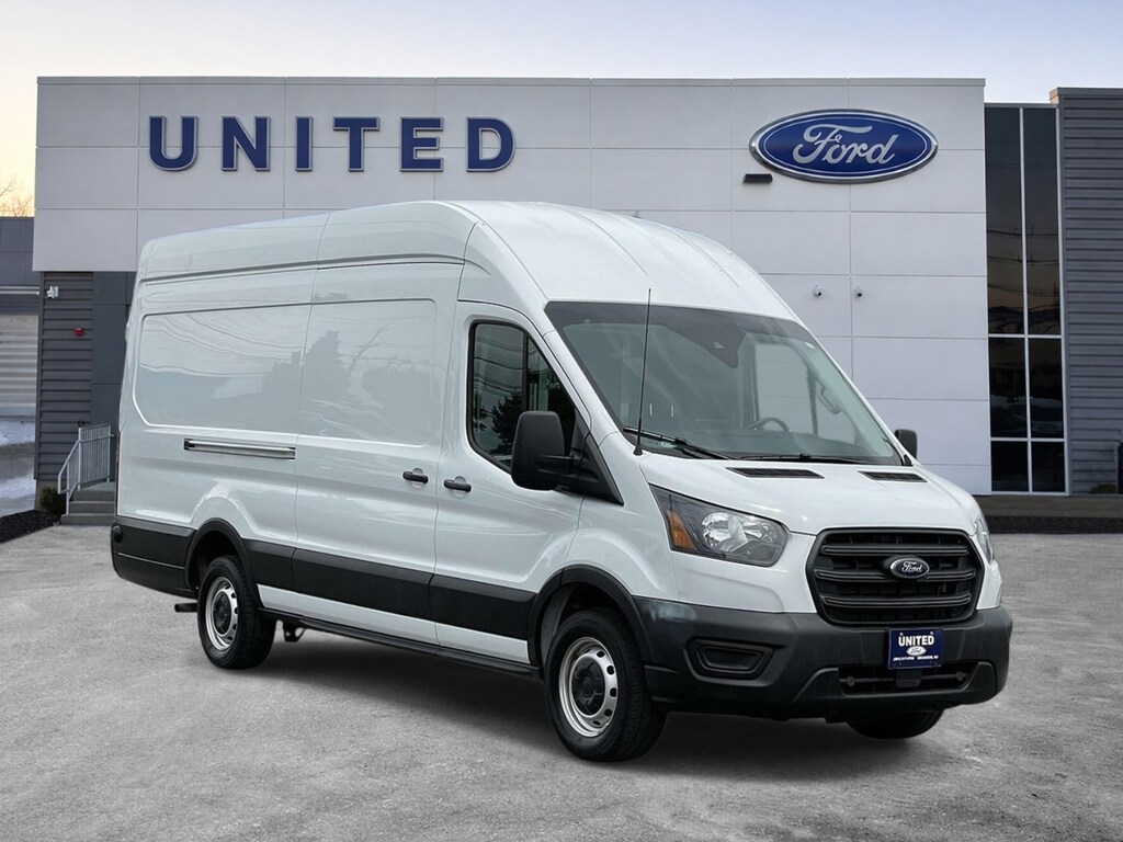 Used 2020 Ford Transit Cargo Van T-350 148 EL Hi Rf 9500 GVWR RWD Van High Roof Ext. Van