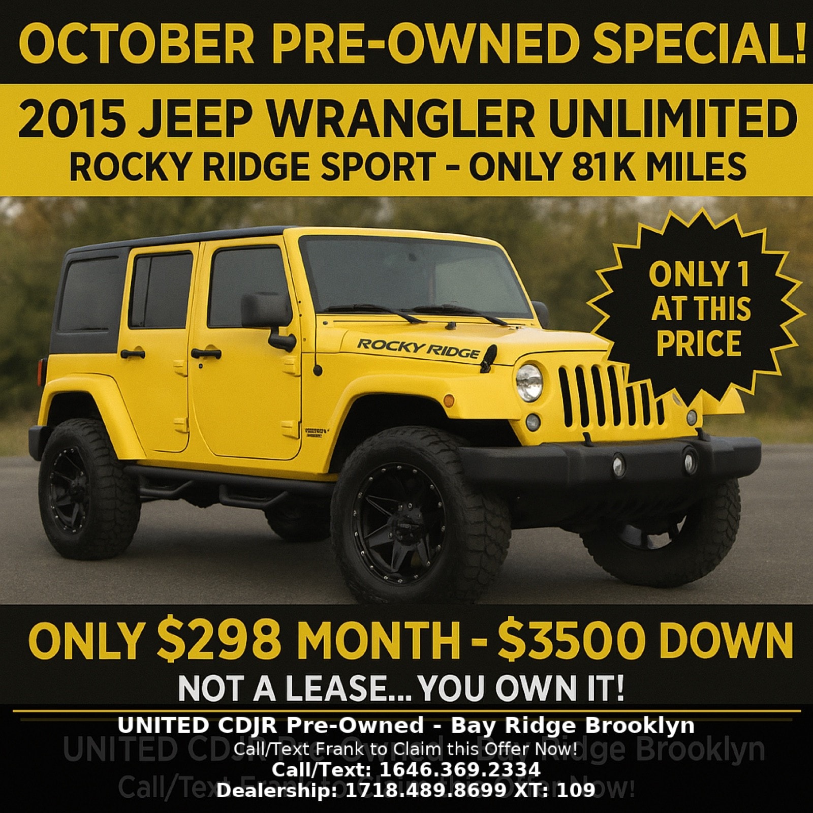 2015 Jeep Wrangler Unlimited Sport