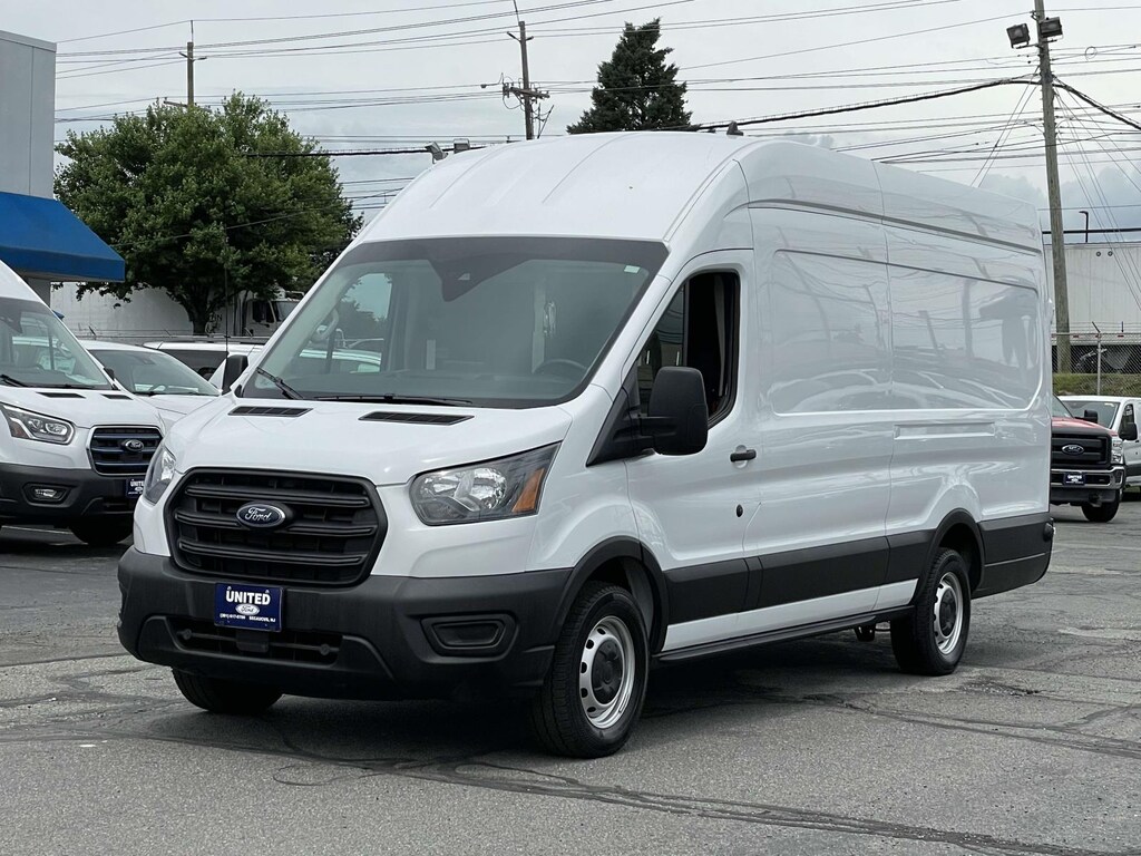 Used 2020 Ford Transit Cargo Van T-350 148 EL Hi Rf 9500 GVWR RWD Van High Roof Ext. Van