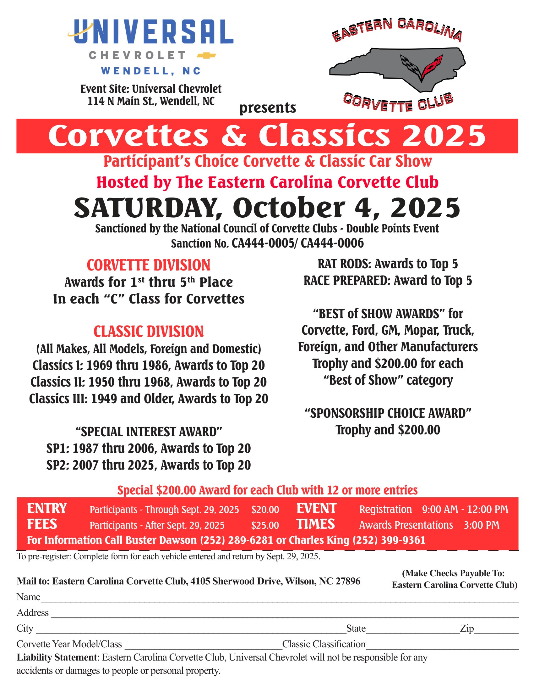Corvettes and Classics 2025