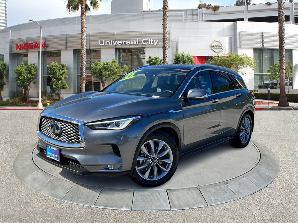 Used 2021 INFINITI QX50 Luxe with VIN 3PCAJ5BA2MF110365 for sale in Los Angeles, CA