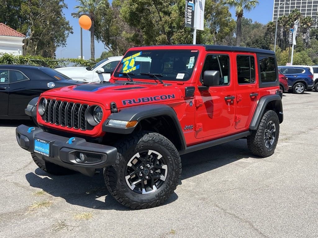 Used 2024 Jeep Wrangler 4xe Rubicon 4XE with VIN 1C4RJXR6XRW174625 for sale in Los Angeles, CA