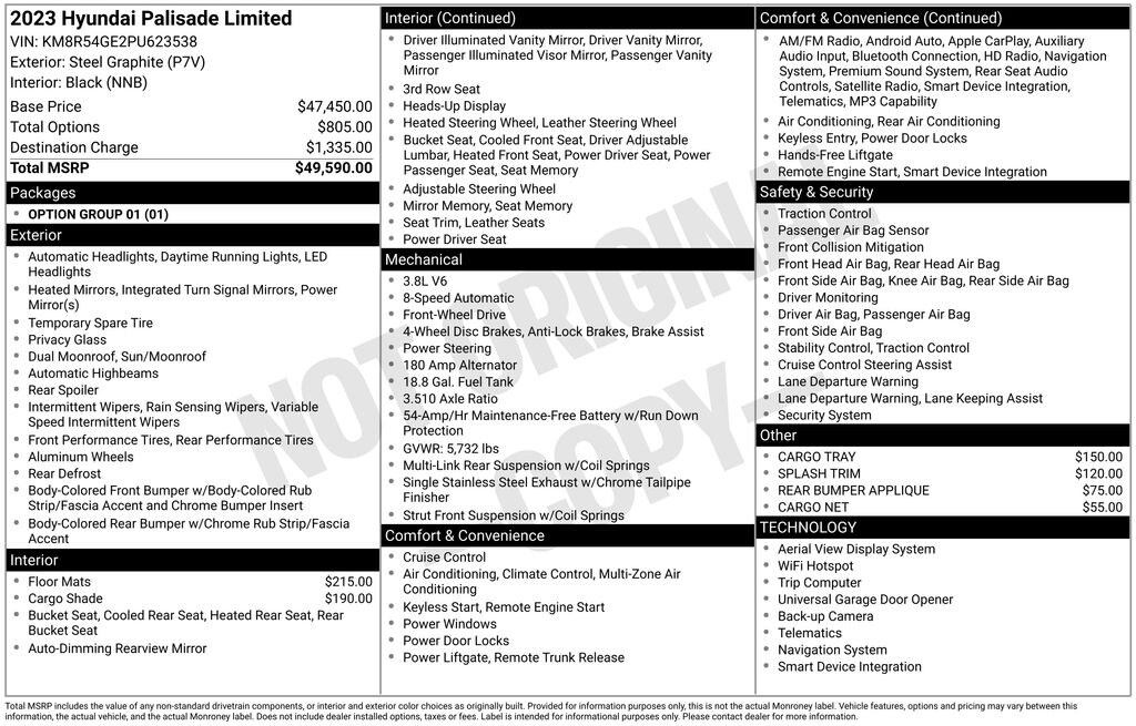 Used 2023 Hyundai Palisade Limited SUV