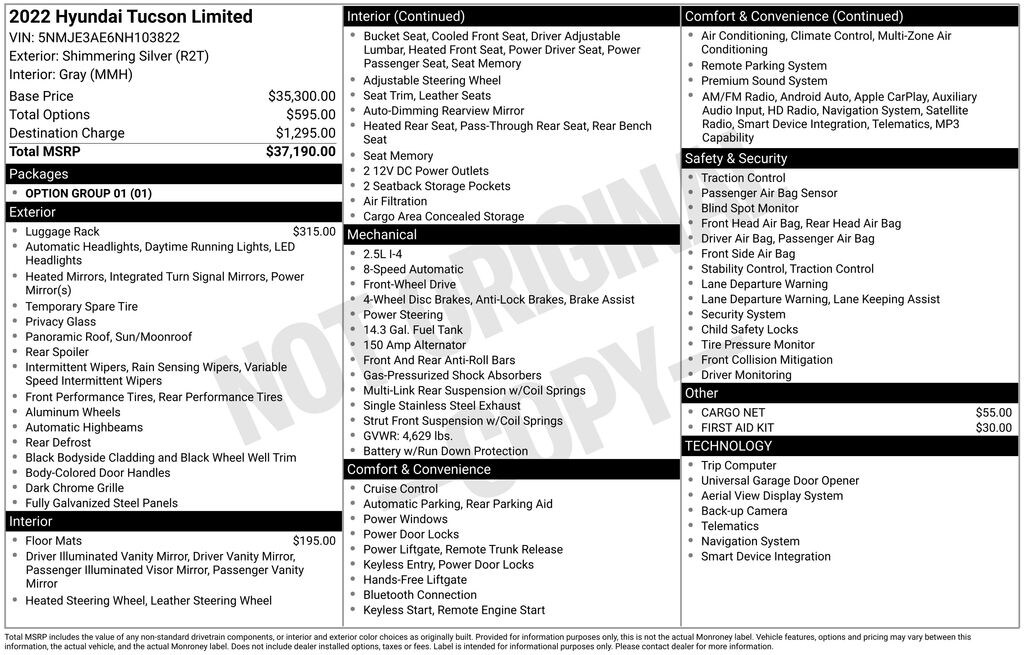Used 2022 Hyundai Tucson Limited SUV