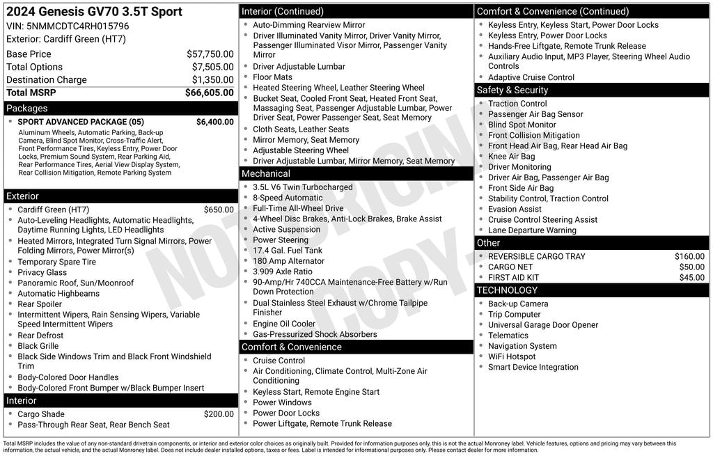 Used 2024 Genesis GV70 SUV