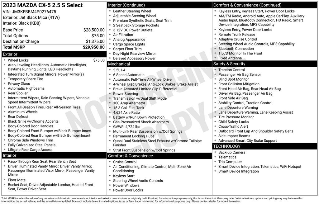 Used 2023 Mazda CX-5 2.5 S Select Package SUV