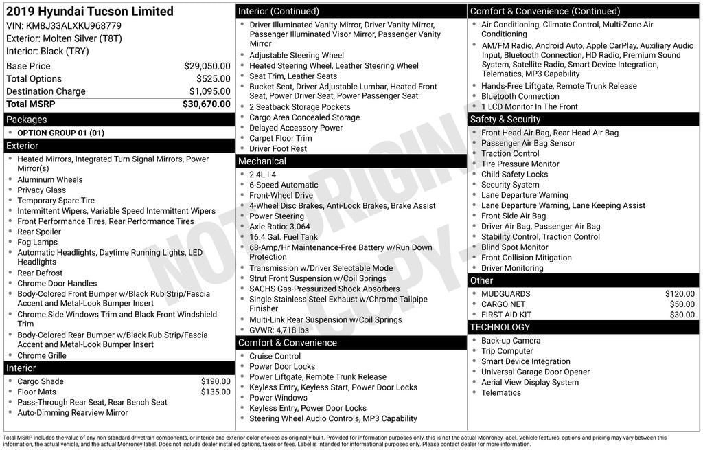 Used 2019 Hyundai Tucson Limited SUV