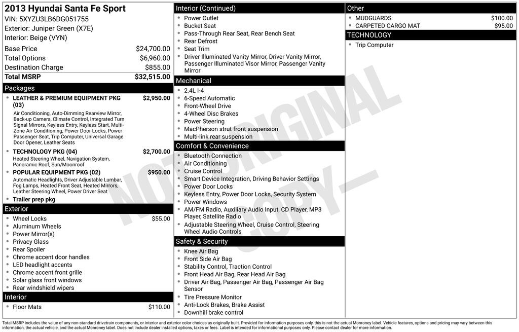 Used 2013 Hyundai Santa Fe Sport SUV