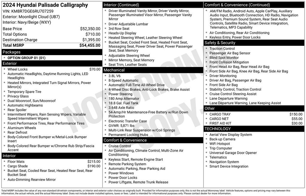 Used 2024 Hyundai Palisade Calligraphy SUV