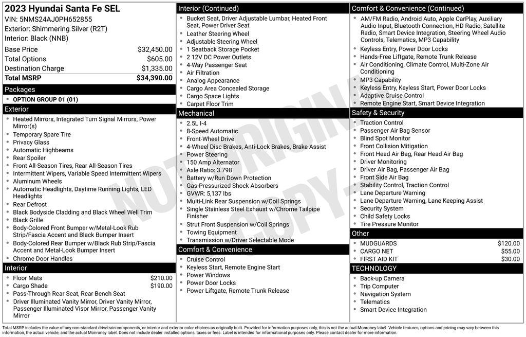 Used 2023 Hyundai Santa Fe SEL SUV