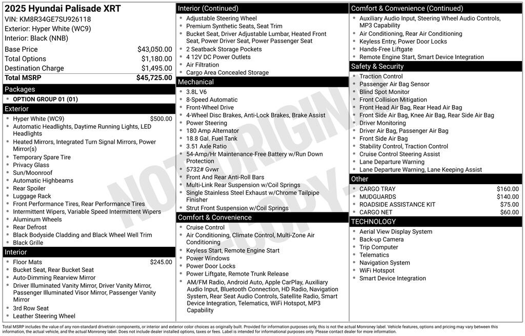Used 2025 Hyundai Palisade XRT SUV
