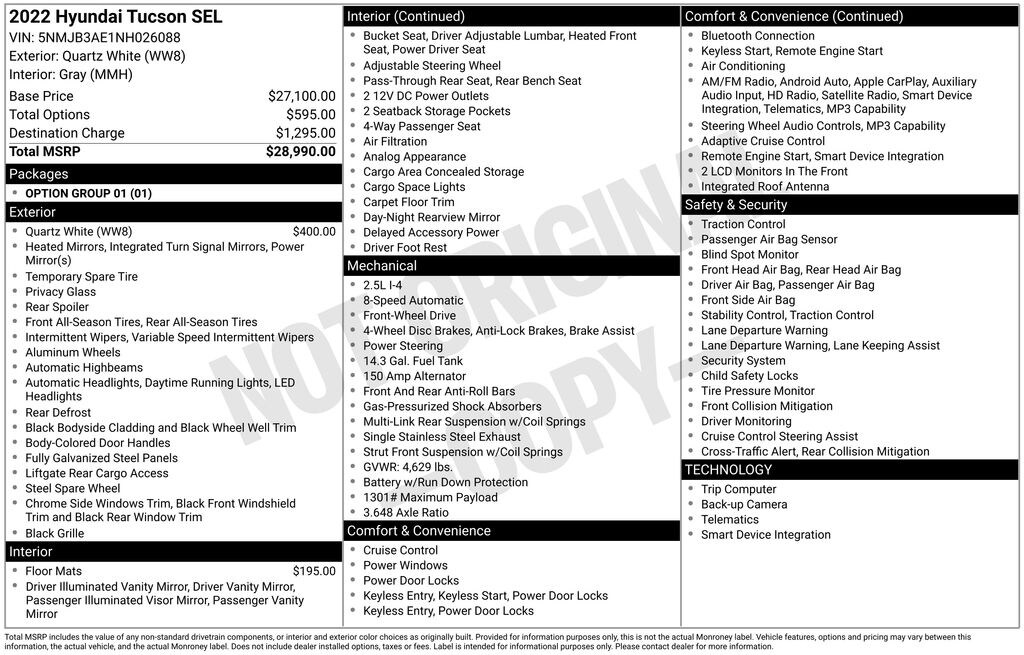 Used 2022 Hyundai Tucson SEL SUV