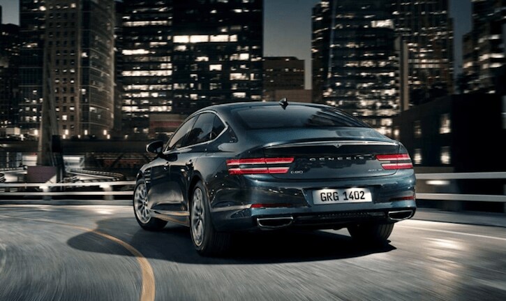 2021 Genesis G80 Rear Exterior Profile