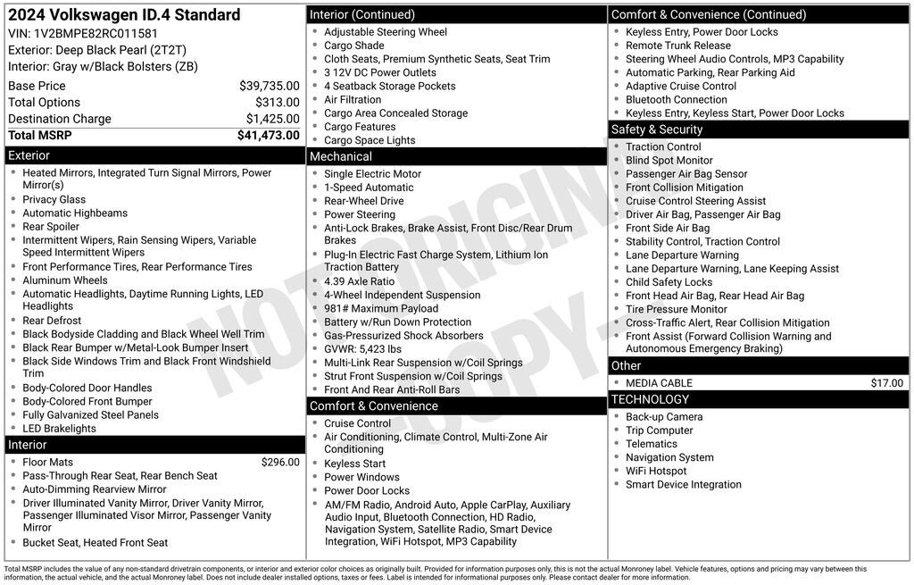 Used 2024 Volkswagen ID.4 Standard SUV