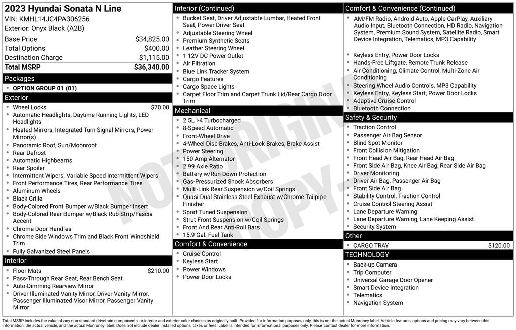 Used 2023 Hyundai Sonata N Line Sedan