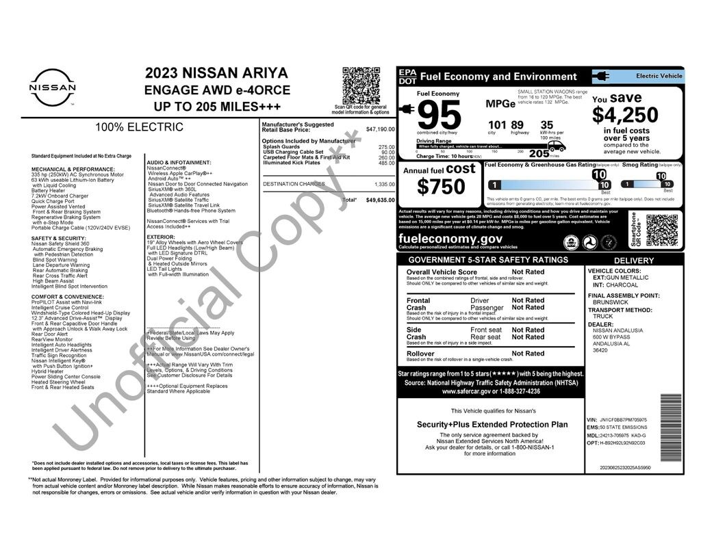 Used 2023 Nissan ARIYA ENGAGE SUV