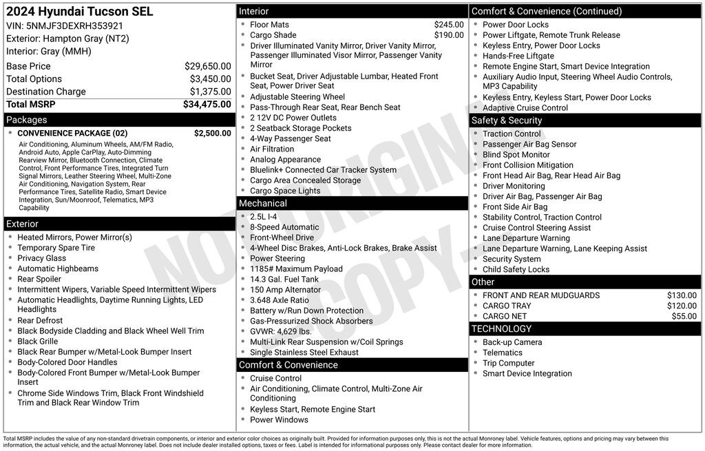 Used 2024 Hyundai Tucson SEL SUV