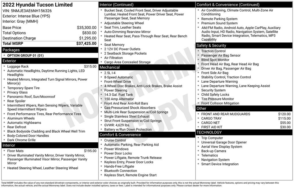 Used 2022 Hyundai Tucson Limited SUV