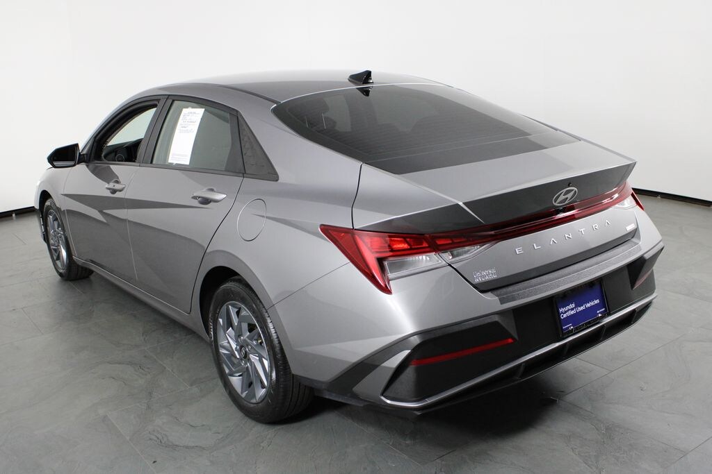 Certified 2024 Hyundai Elantra Hybrid Blue Sedan
