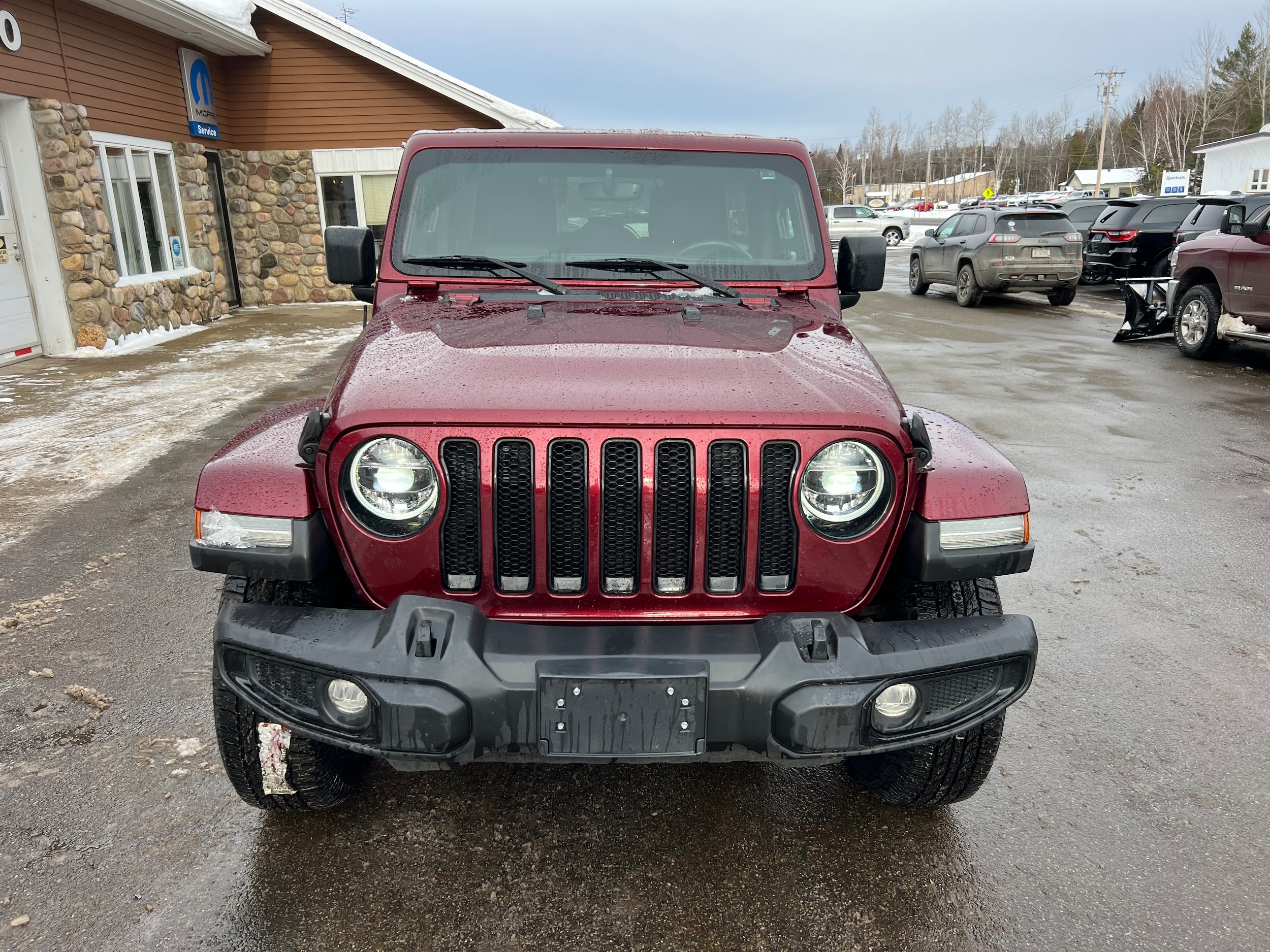 Used 2022 Jeep Wrangler Unlimited Sahara Altitude with VIN 1C4HJXEG2NW121860 for sale in Saranac Lake, NY