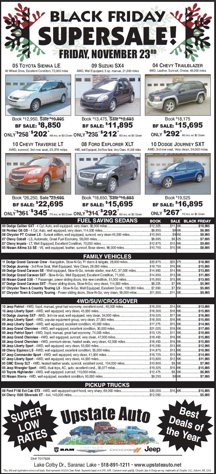 Current Ad Upstate Auto
